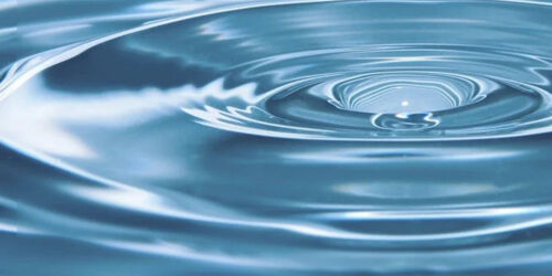 A zoomed in image of water ripples