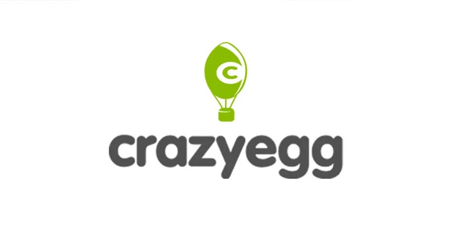 Crazyegg logo with a green icon and black text