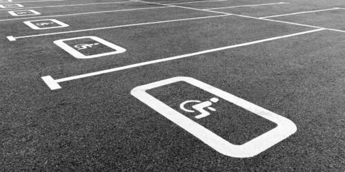 Disabled car park spaces