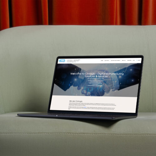 CIM pages shown on a laptop