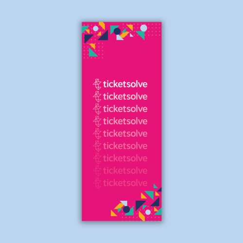Ticketsolve logo and icons on a banner