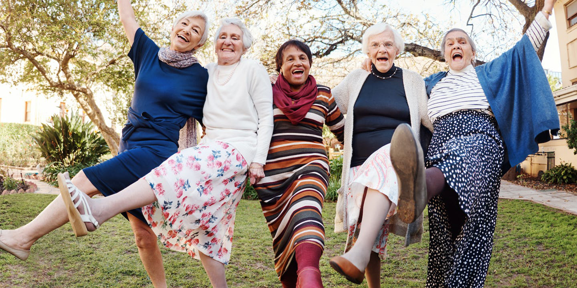 Oakland Care residents smiling