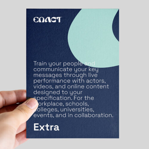 Enact Extra postcard