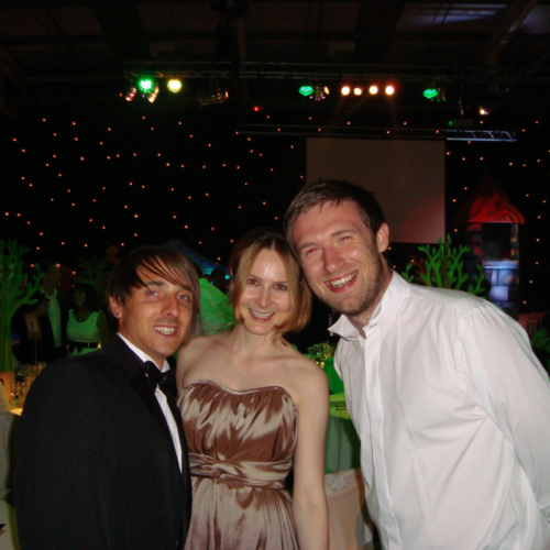 Greg (right) Charlie (middle) and Jon (Left) at an event dressed smartly