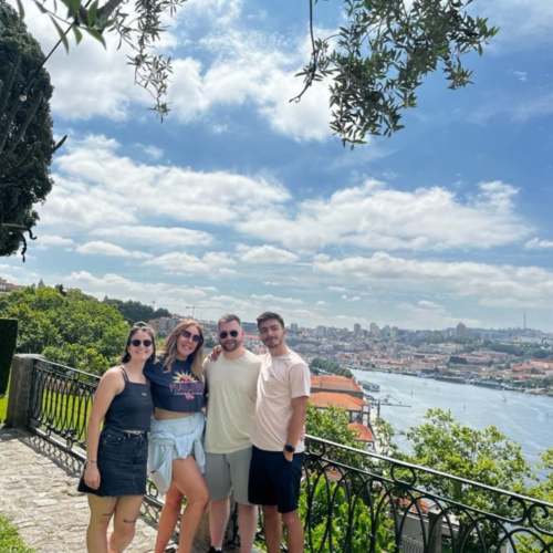 Ell, Eleanor, Seth and Max in Porto