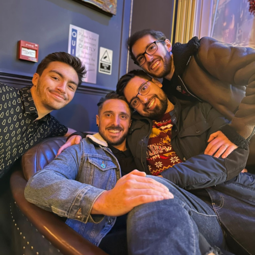 A group of Splitpixel employees, Max, Jon, Carlos and Goncalo